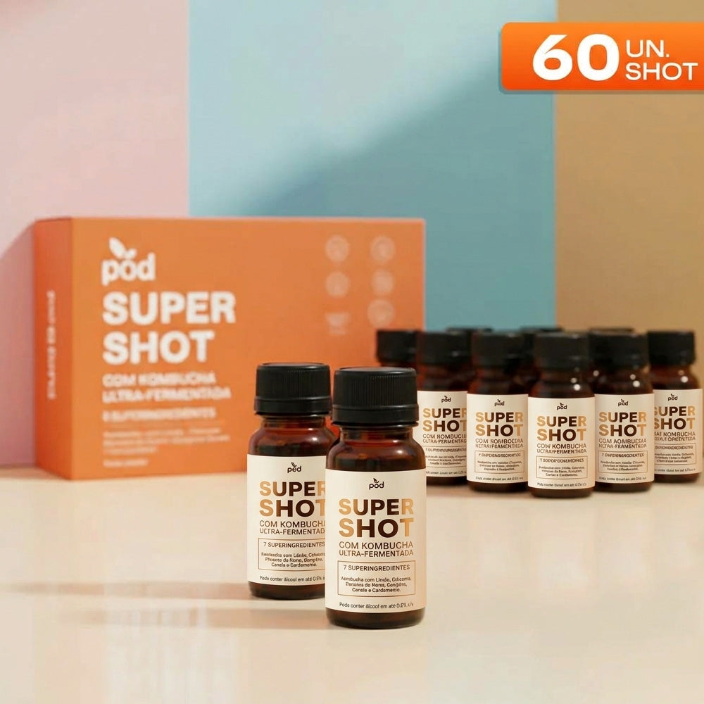 Kit 60 Super Shots 50ml R$7 Imunidade Digestão