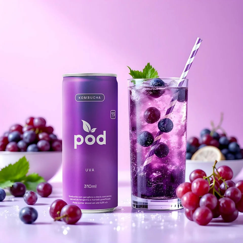 Kit de Kombuchas Pod 310ml Probiótico Natural Saudável