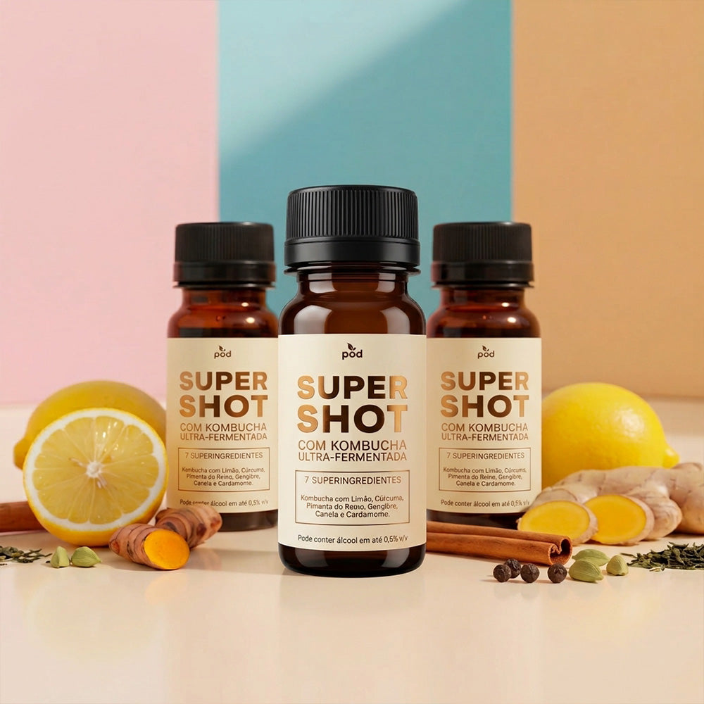 Kit semanal 7 Super Shots Pod 50ml Imunidade Digestão